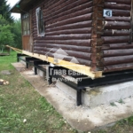 Замена ленточного фундамента на свайный