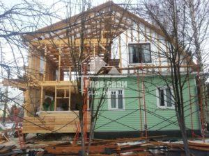 реконструкция деревянного дома с увеличением площади