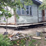 Ремонт фундамента старого деревянного дома